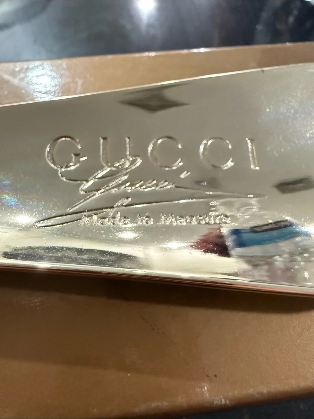 Gucci Silver Shoe Horn Keyring